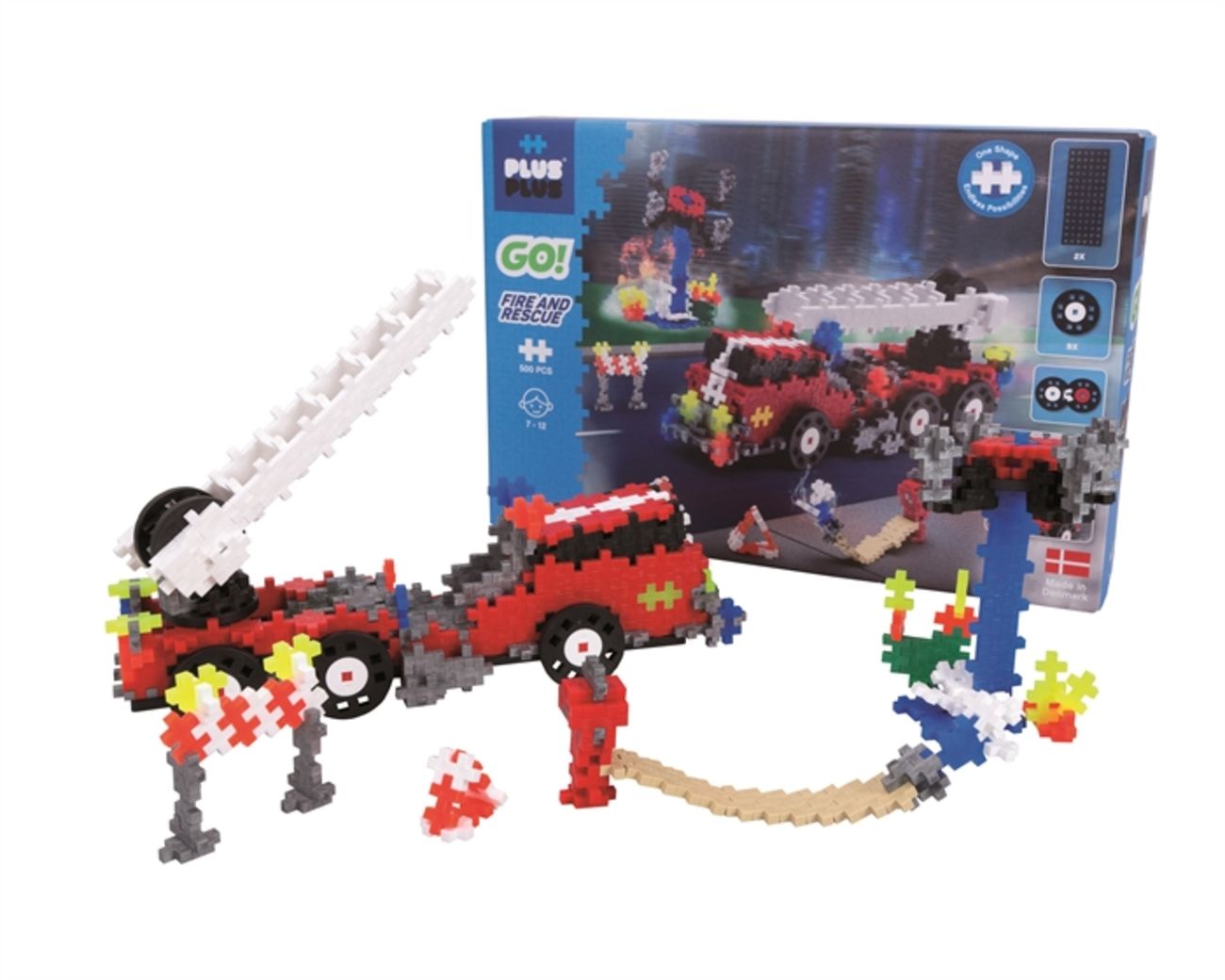 Jogo Blocos De Montar Plus-plus Go! Fire And Rescue 500 Pc