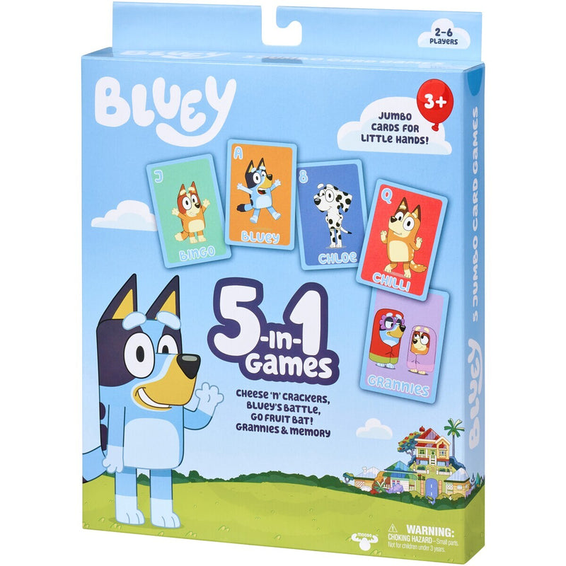 Bluey 5 in 1 Jumbo Card Games