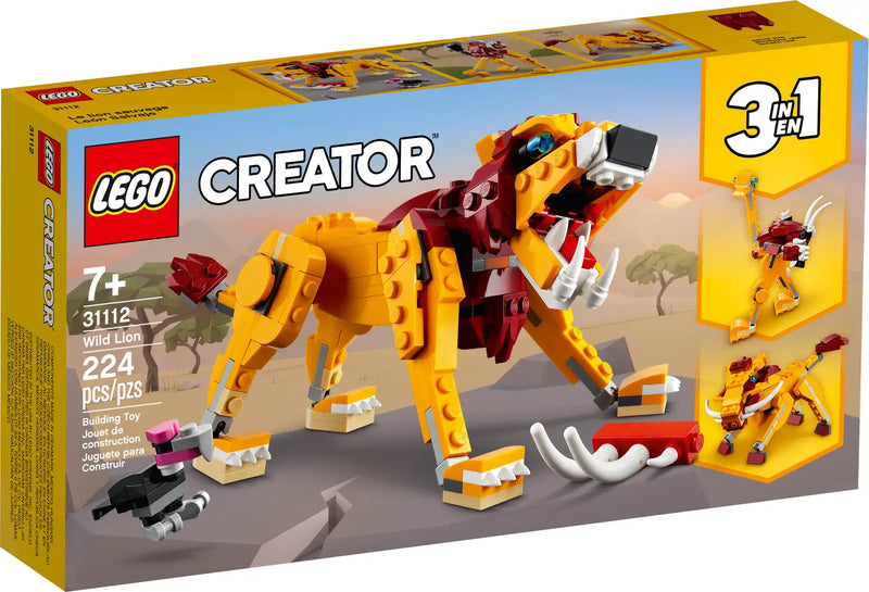 LEGO Creator 3in1 Wild Lion (Limited Edition - NEW 2021)- 31112