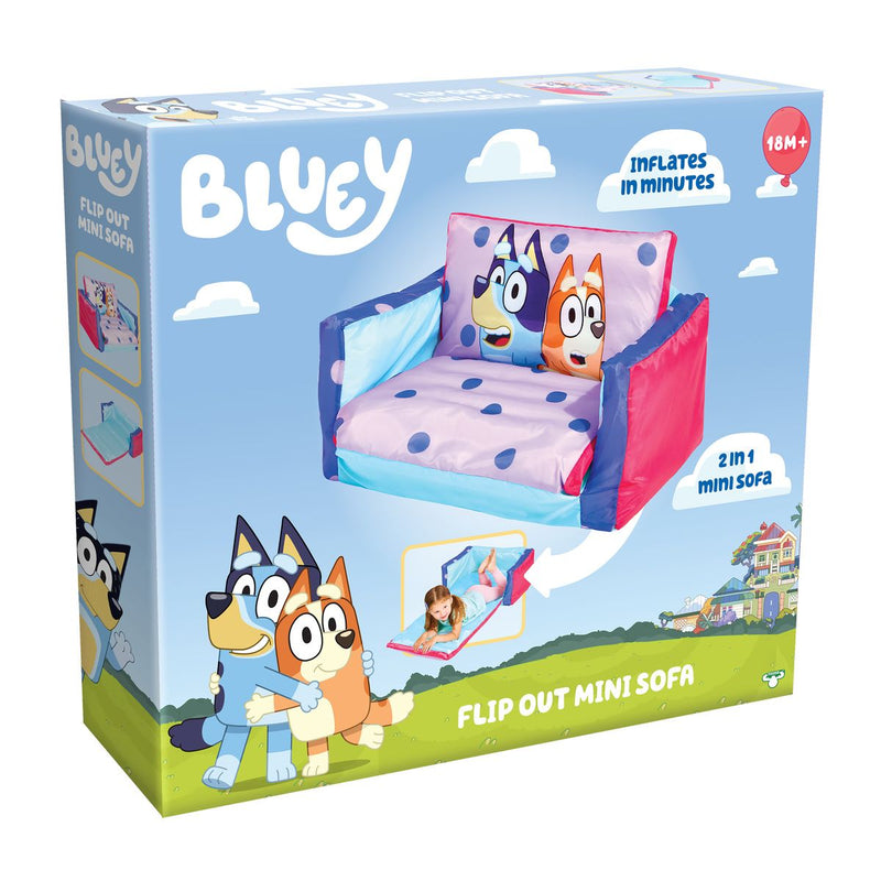 Bluey Inflatable Flip Out 2 in 1 Mini Sofa