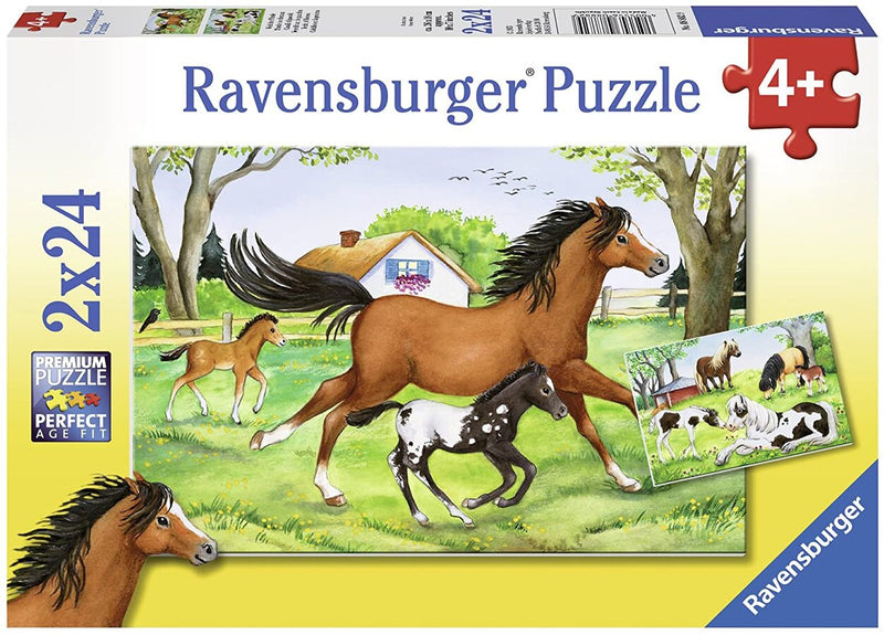 2x24 Piece World of Horses Jigsaw Puzzle