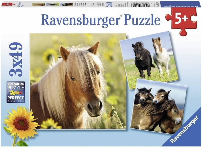 3x49 Piece Loving Horses Jigsaw Puzzle