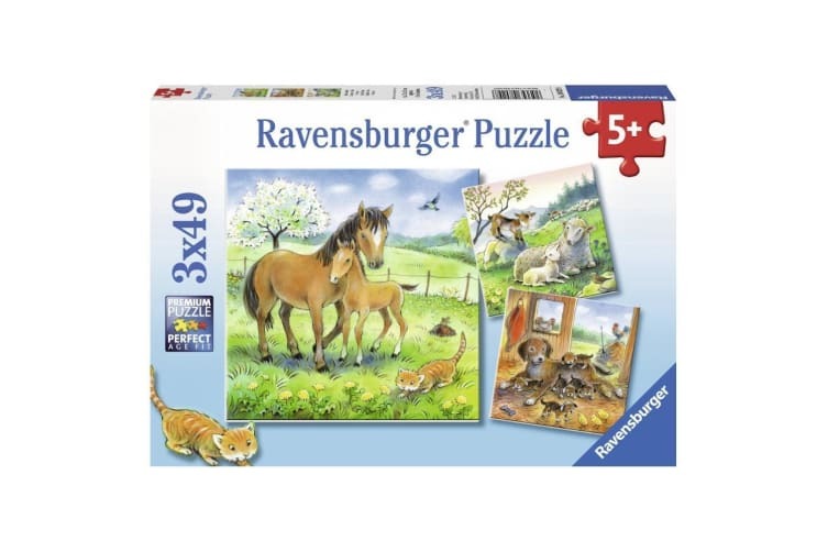 3x49 Piece Cuddle Time Jigsaw Puzzle