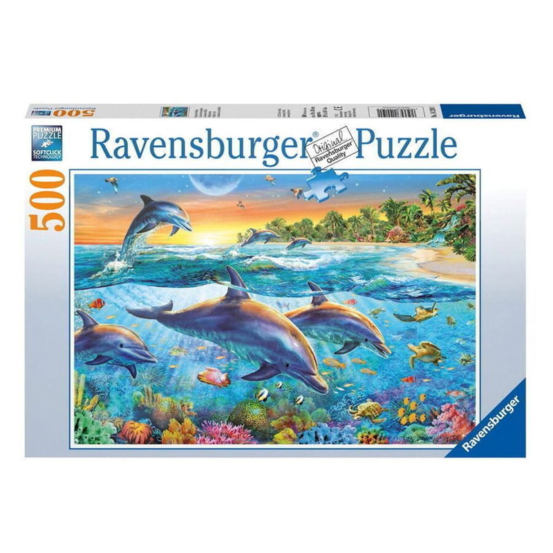 500 Piece Dolphin Cove Jigsaw Puzzle - 14210-1