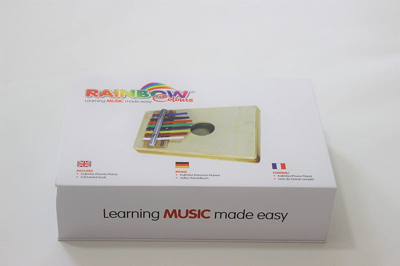 Kalimba Thumb Piano with Coloured Tines by Rainbow Colours