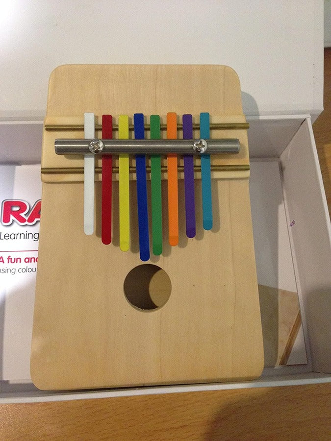 Kalimba Thumb Piano with Coloured Tines by Rainbow Colours